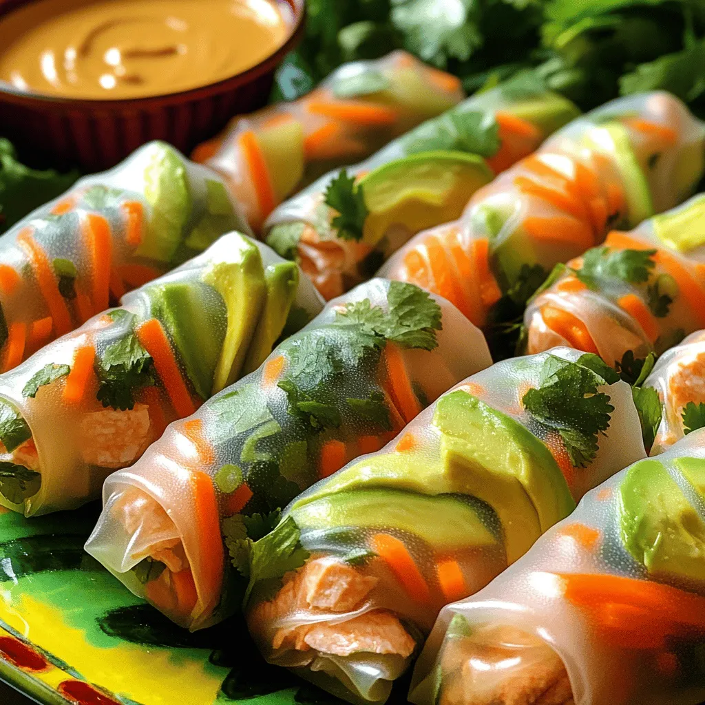 To make fresh salmon spring rolls, you need a few key ingredients. These ingredients bring out the best in authentic Vietnamese cuisine.