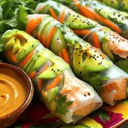 To make fresh salmon spring rolls, you need a few key ingredients. These ingredients bring out the best in authentic Vietnamese cuisine.