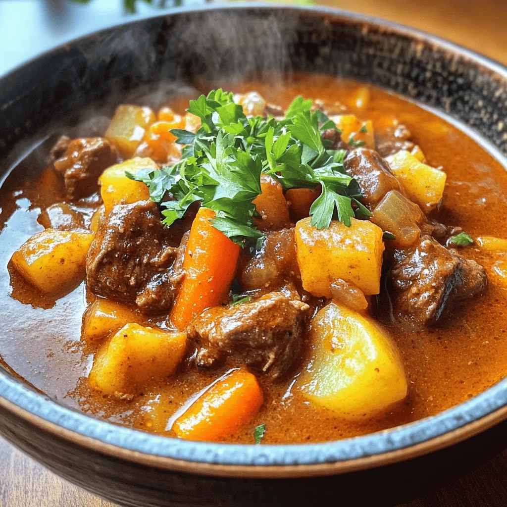 To make authentic German goulash, you need to focus on key ingredients. The heart of the dish is the meat. I prefer beef chuck, as it becomes tender over time. You want to cut it into 1-inch cubes for even cooking.