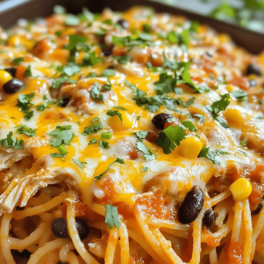 To make Monterey Chicken Spaghetti Bake, you need simple and tasty chicken spaghetti ingredients. Here’s what you’ll need: