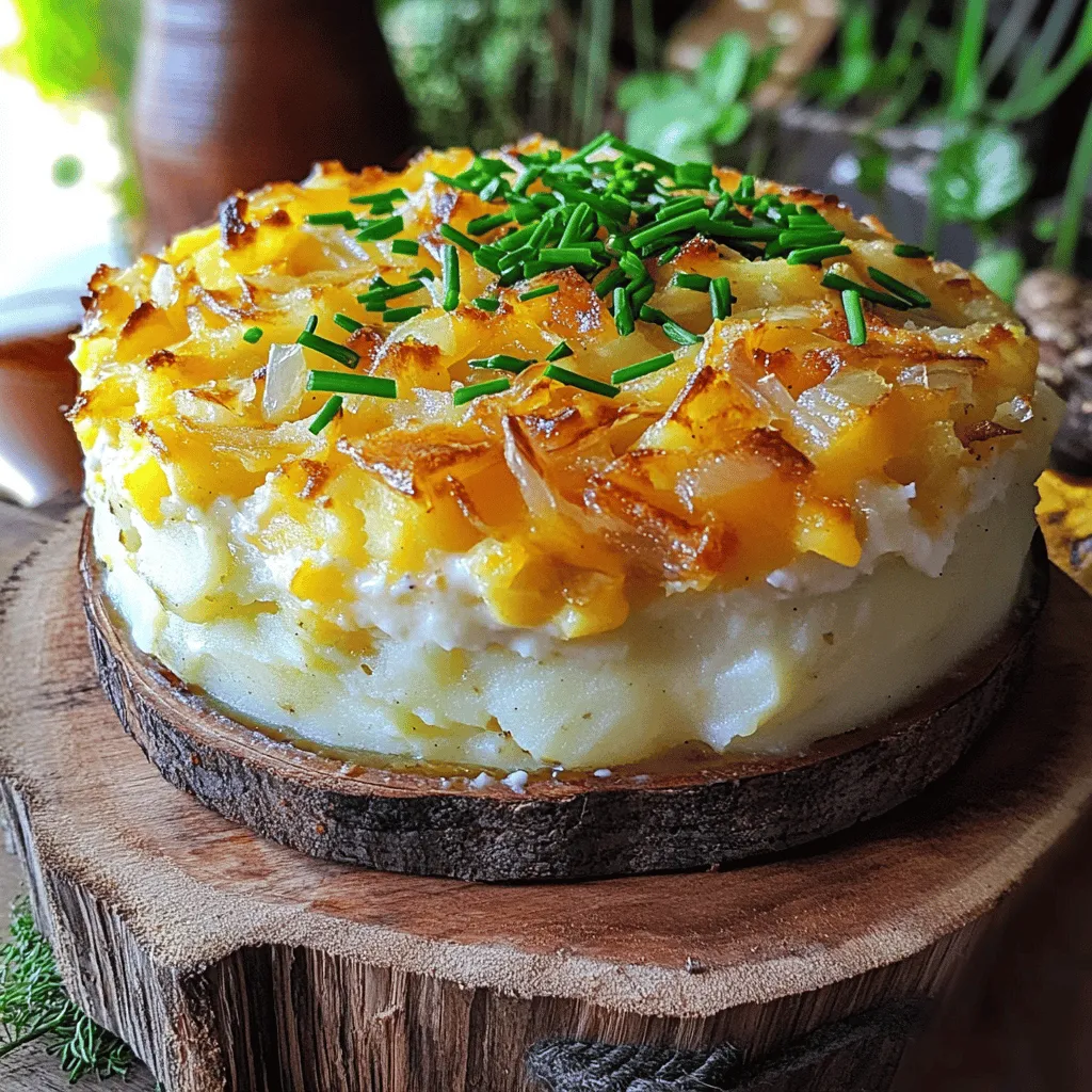 The Irish Potato Pie is a cozy dish. It is rich and creamy. The main ingredient is, of course, potatoes. I recommend using large, starchy potatoes like russets. They mash well and create a fluffy filling.