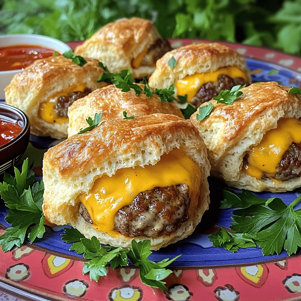 To make Garlic Parmesan Cheeseburger Bombs, you need simple yet tasty ingredients. Here’s what I use: