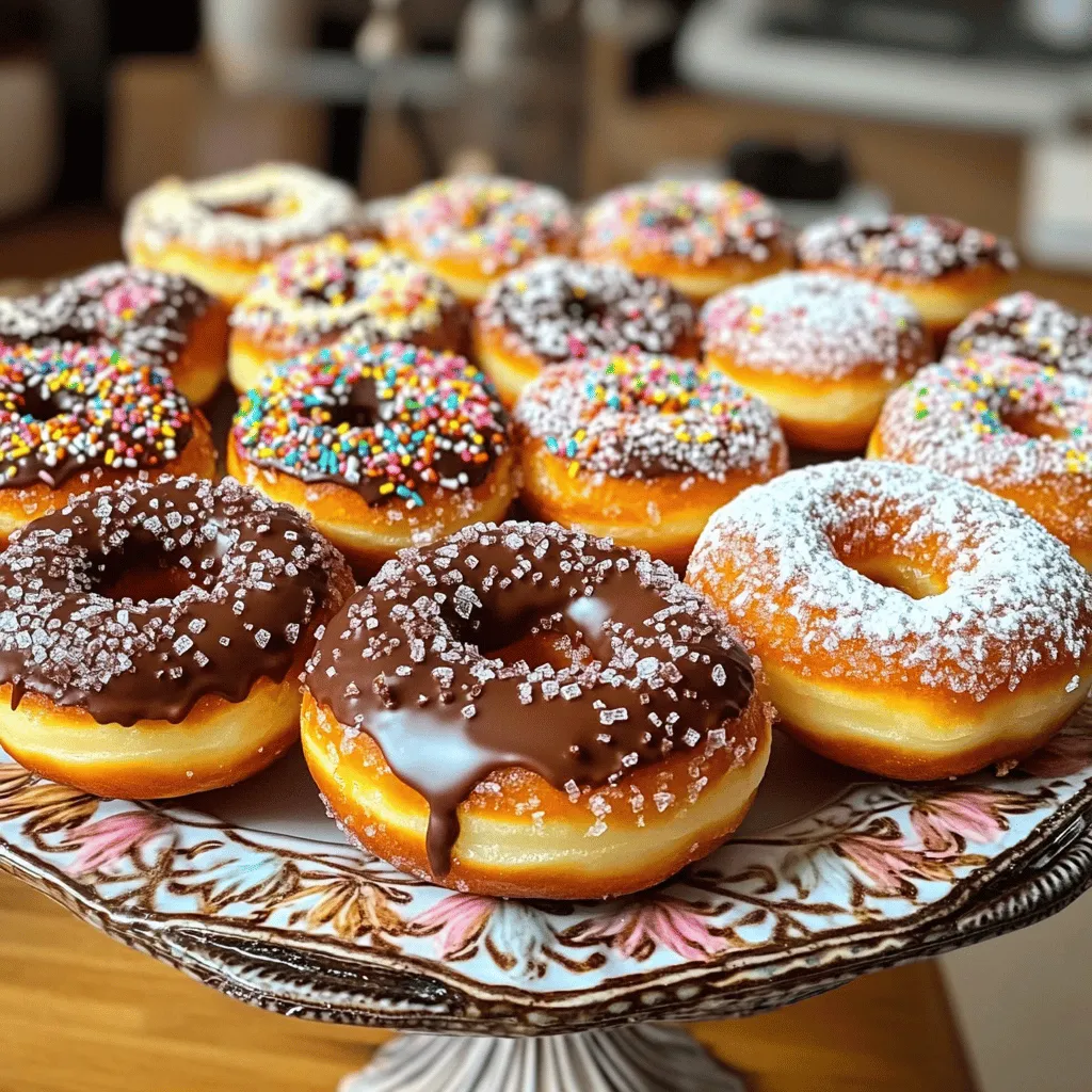 To start making cake mix donuts, you need a few simple items. The main ingredient is a cake mix. You can choose any flavor you like, but I often go for classic vanilla or chocolate. This choice sets the stage for your donuts.