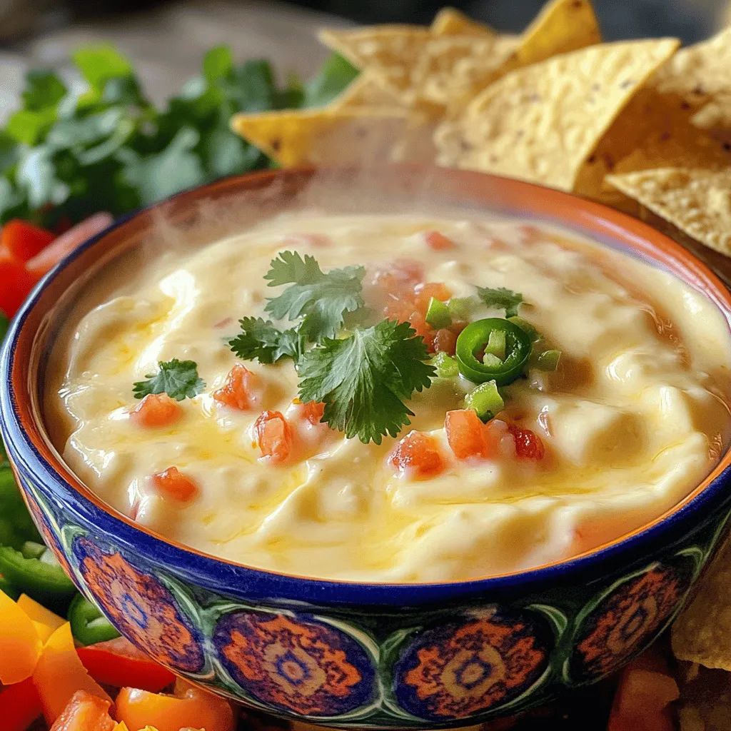 Queso Blanco is a smooth, creamy cheese popular in many dishes. It is made from milk, often cow's milk. This cheese melts well, making it great for dipping or topping.