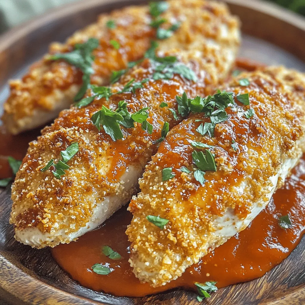 To make Copycat Longhorn Parmesan Crusted Chicken, you need a few key ingredients. First, use four boneless, skinless chicken breasts. They cook evenly and soak up flavors well. For a great taste, buttermilk is essential. It adds moisture and tenderness.