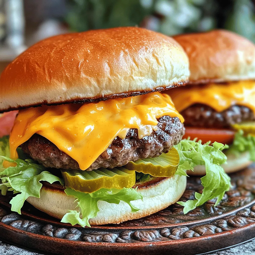 To make the best mini Big Mac cheeseburgers, start with the right ingredients. You need ground beef, onion powder, garlic powder, salt, and pepper. Get slider buns, cheddar cheese, lettuce, tomato, pickles, and thousand island sauce. These simple items create amazing flavors.