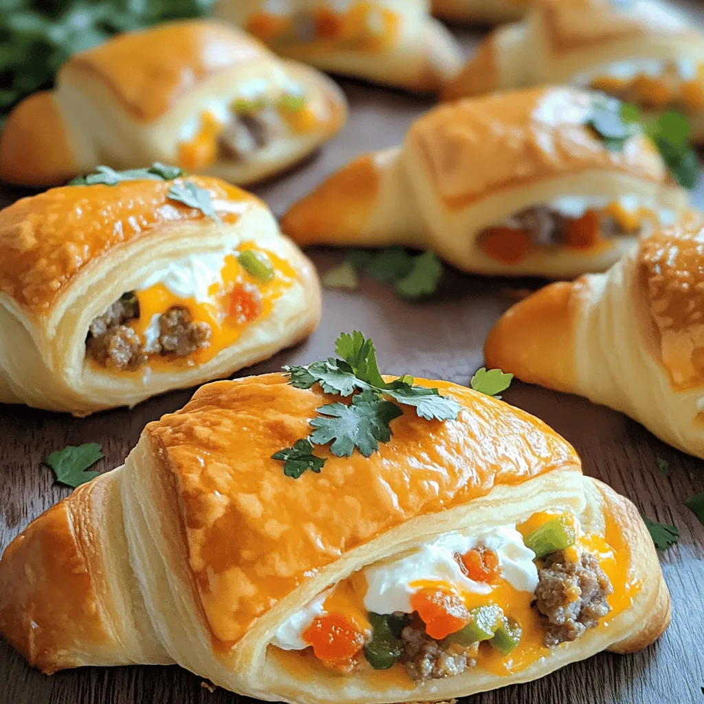 Rotel Sausage & Cream Cheese Crescents are a tasty snack that packs a lot of flavor. This dish uses simple ingredients to create a savory treat. The main parts are crescent roll dough, cream cheese, sausage, and Rotel tomatoes. These crescents are great for parties, game days, or just a fun night at home.