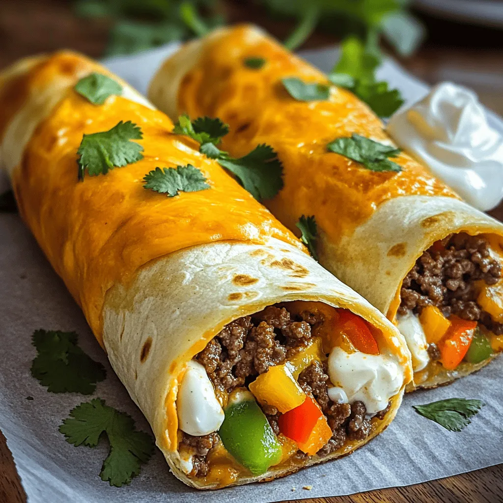 When making cheesy beef wraps, you need simple and fresh ingredients. Here’s what you will need: