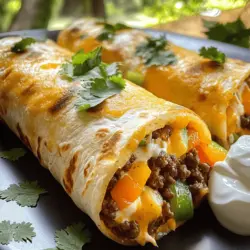 When making cheesy beef wraps, you need simple and fresh ingredients. Here’s what you will need: