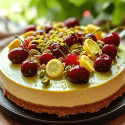 The key ingredients of this luscious cheesecake recipe create a perfect blend of flavors. First, the crust begins with graham cracker crumbs. I use 1 ½ cups of these crumbs to give a sweet and crunchy base. I mix them with ½ cup of melted unsalted butter and 2 tablespoons of sugar. This combination forms a solid foundation for the cheesecake.