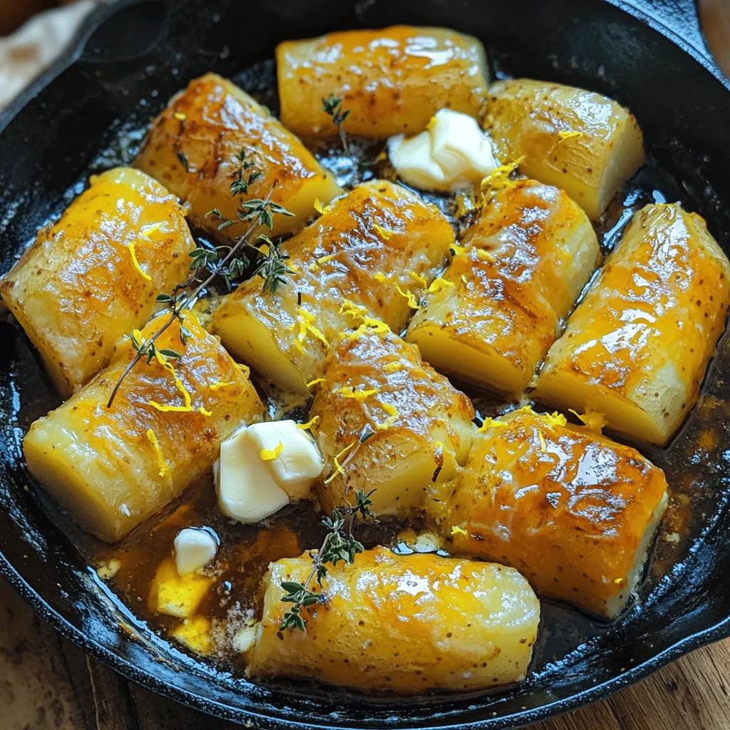 Fondant potatoes are simple but tasty. You need just a few key ingredients. Here’s what I use for the best fondant potatoes recipe: