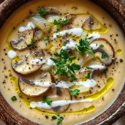 Quick and Creamy Mushroom Soup Without Dairy Delight