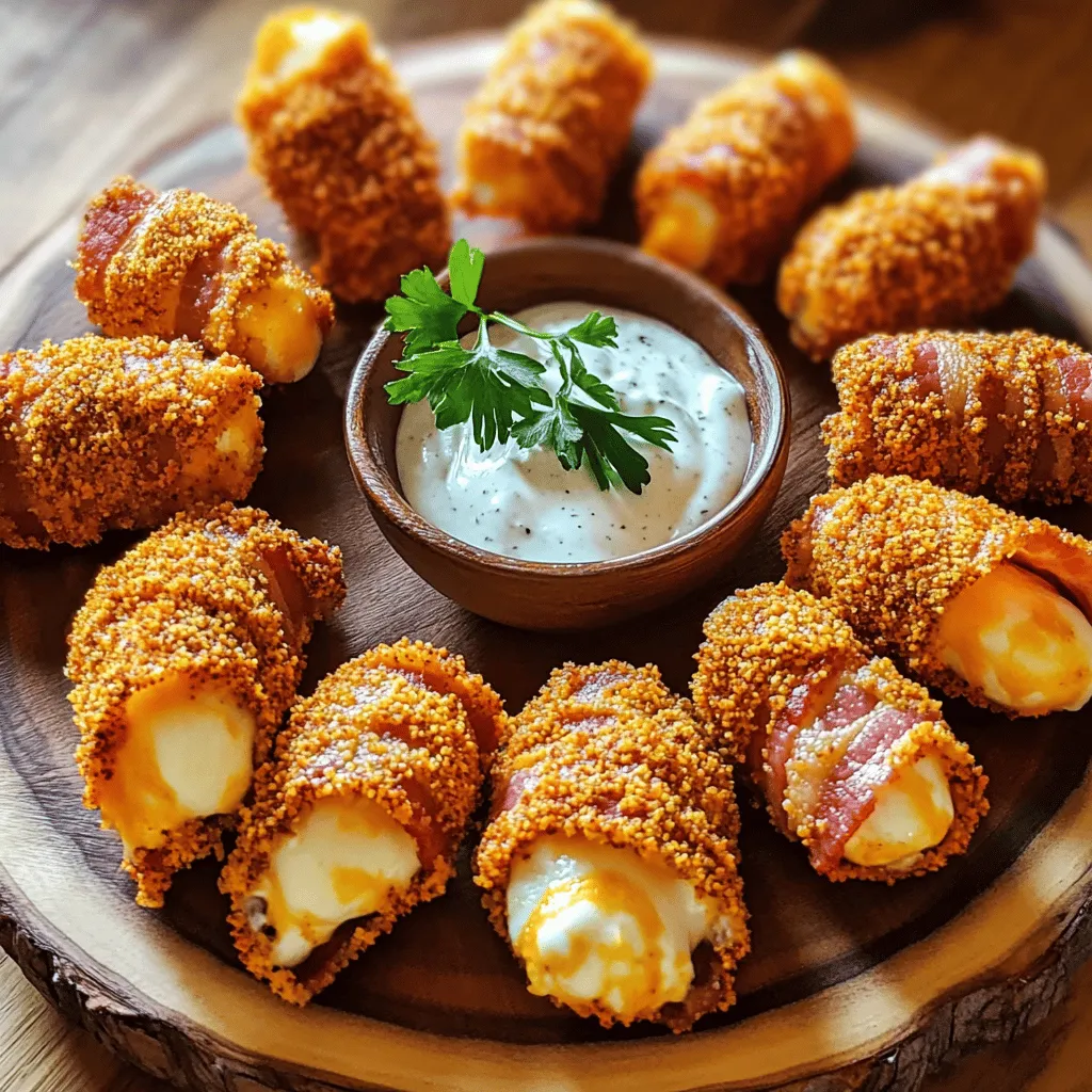Making Nashville hot bacon-wrapped mozzarella sticks is fun and easy. You will need some simple ingredients to create this tasty snack.