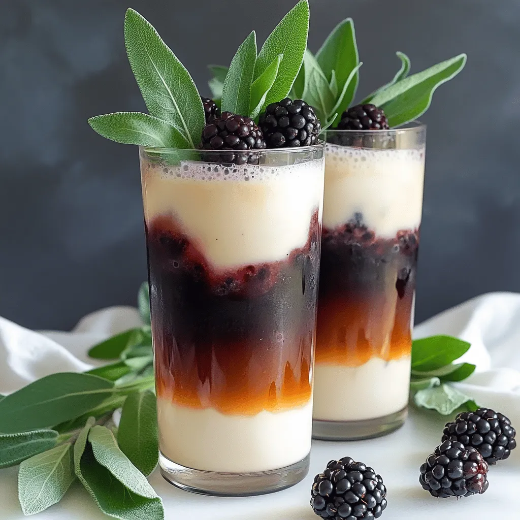 To make a tasty Blackberry Sage Iced Tea Latte, you need simple ingredients. Here’s a list of what you will need for this delightful drink.