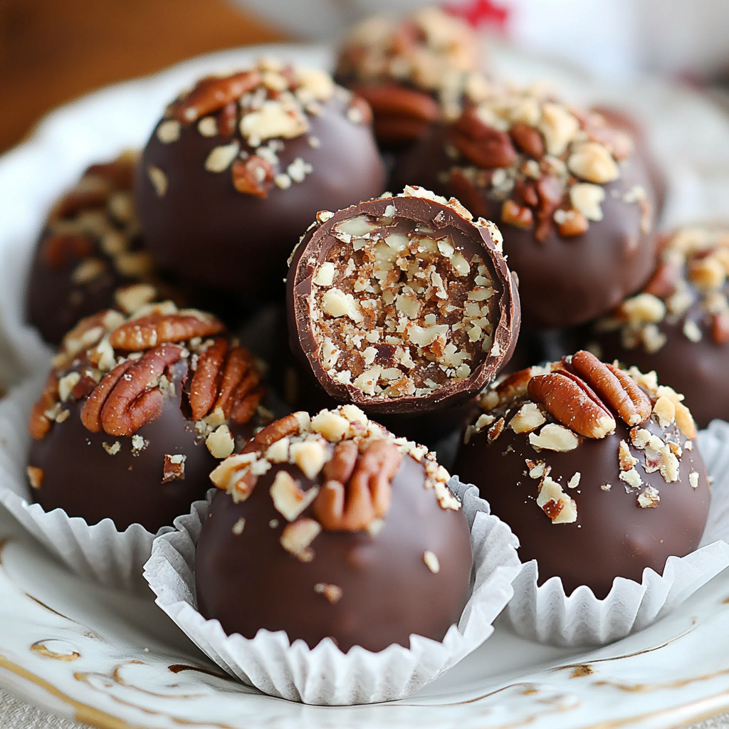 No Bake Pecan Pie Truffles