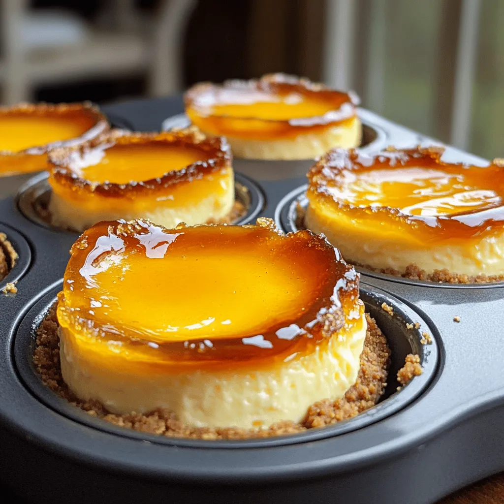 To make Mini Crème Brûlée Cheesecakes, you need some simple ingredients. Here’s the list of what you will need: