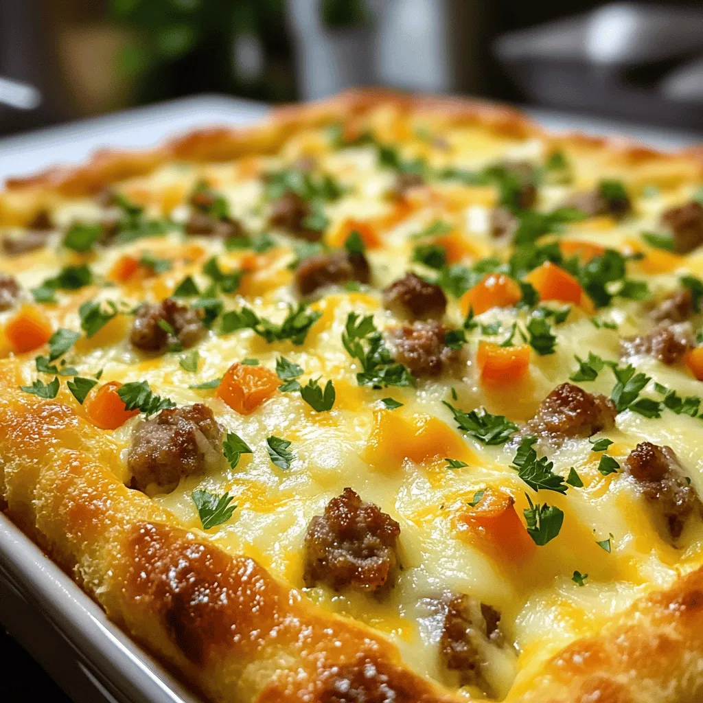 - Eggs and Dairy: You need 8 large eggs and 2 cups of milk. Eggs give structure and richness. Milk adds moisture and creaminess to the dish.