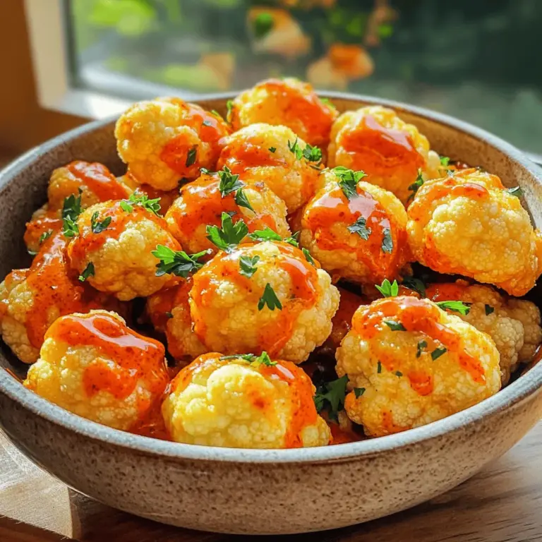 - 1 head of cauliflower, cut into bite-sized florets - 1 cup all-purpose flour - 1 cup buttermilk (or plant-based milk) - 1/2 cup buffalo sauce