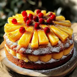 To make a Pineapple Upside-Down Pound Cake, gather these simple ingredients: