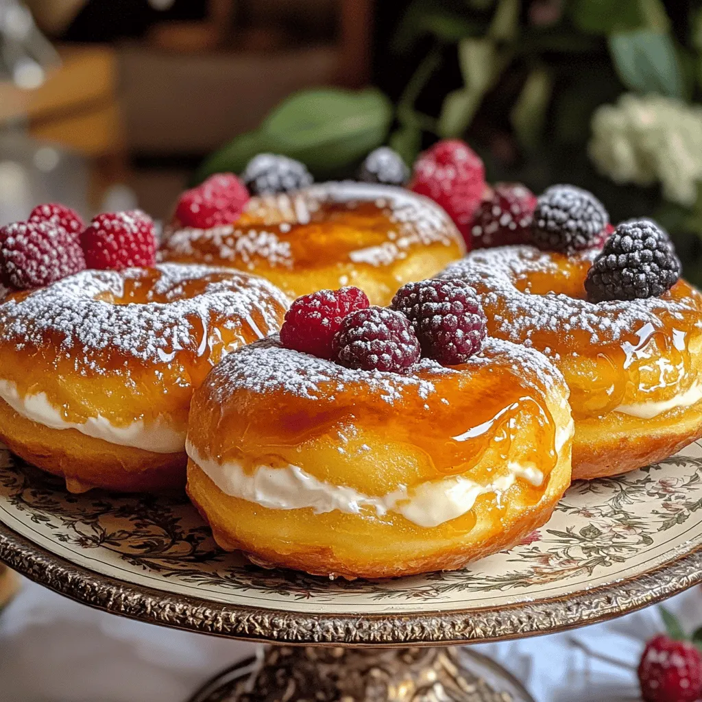 - 2 cups all-purpose flour - 1/2 cup granulated sugar - 1 tablespoon baking powder - 1/2 teaspoon salt - 3/4 cup whole milk - 2 large eggs - 1/4 cup unsalted butter, melted - 1 teaspoon vanilla extract - 1/2 cup heavy cream - 2 tablespoons brown sugar - 1 teaspoon vanilla bean paste (or additional vanilla extract) - Pinch of salt - Additional granulated sugar for topping