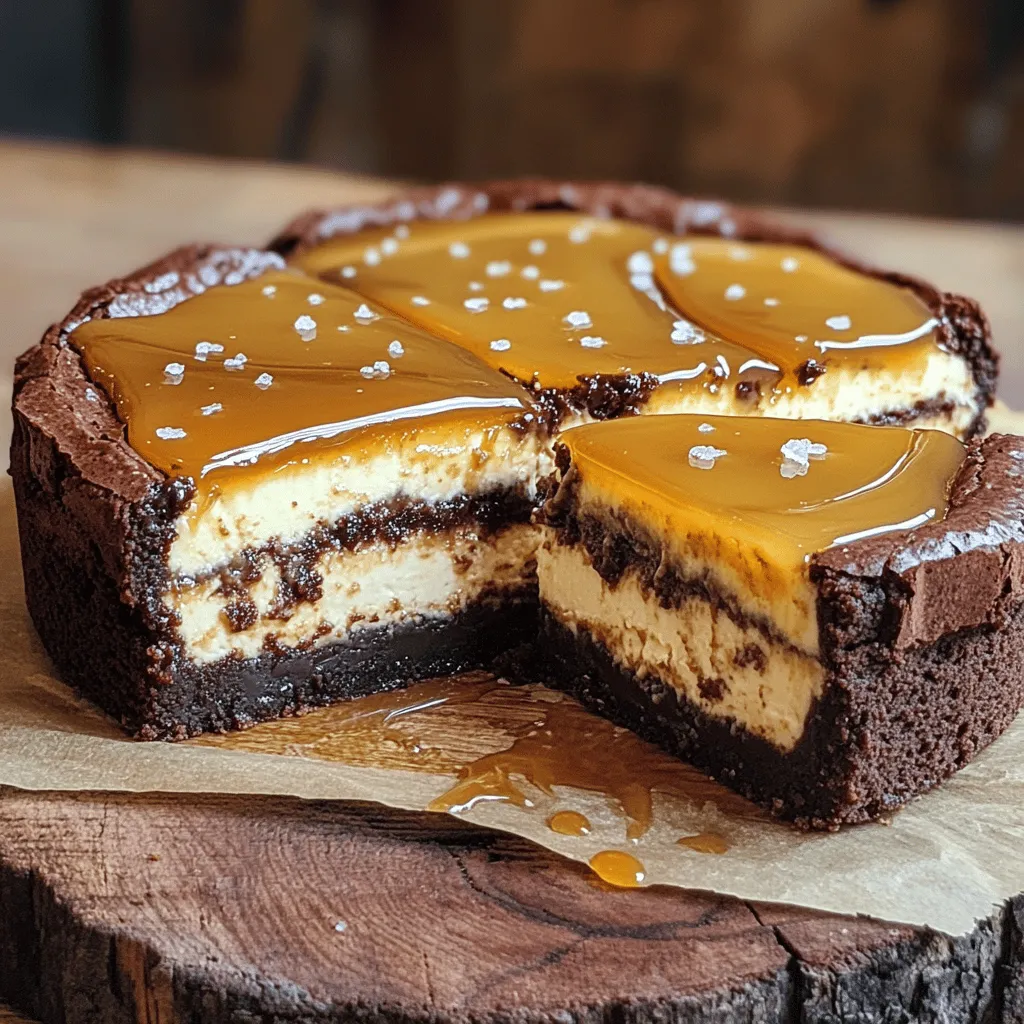 To make a caramel brownie cheesecake, you need three key layers: the brownie base, the cheesecake filling, and the homemade caramel sauce. Each layer adds its own flavor and texture.