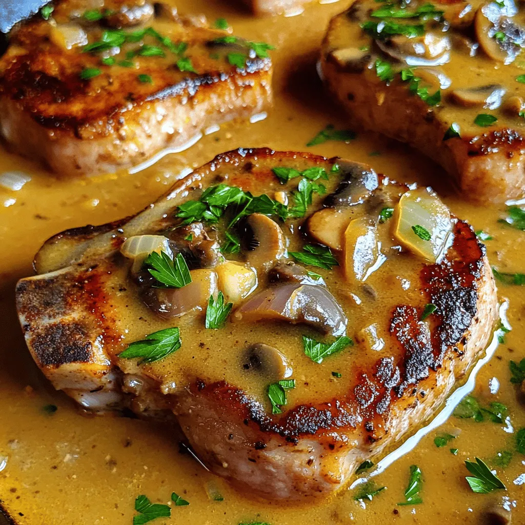 For this recipe, you need: - 4 boneless pork chops (about 1 inch thick)