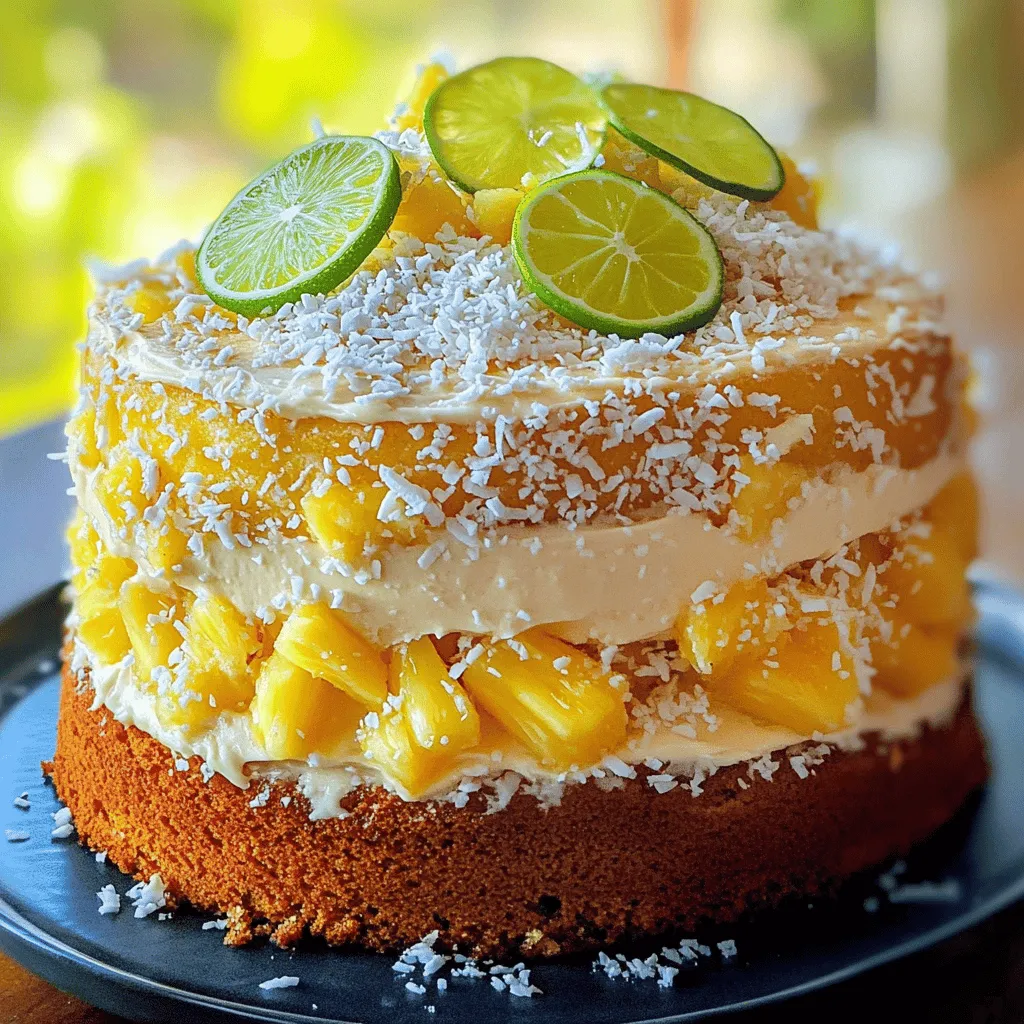 To make a delicious Pineapple Juice Cake, you'll need some key ingredients. Here is the list of what you will need: