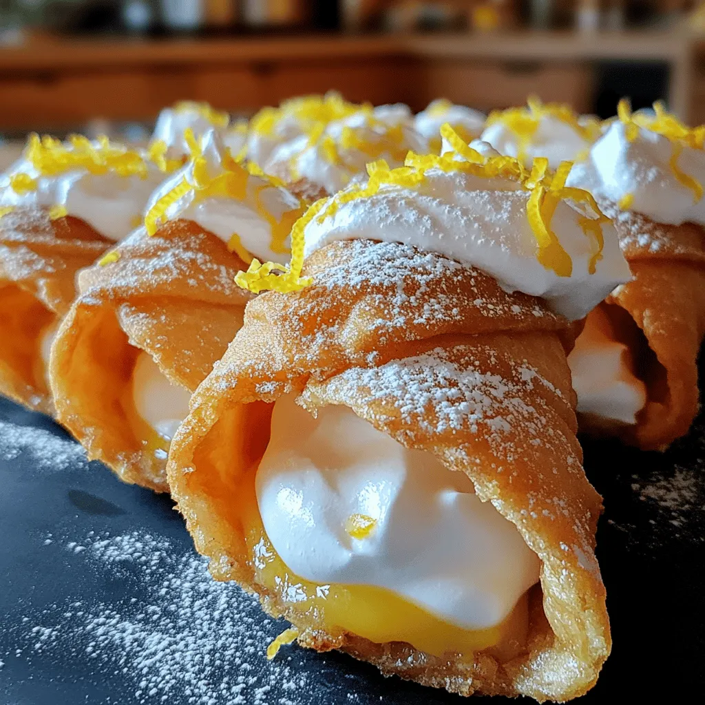 To make the cannoli shells, gather these items: - 1 cup all-purpose flour - 2 tablespoons granulated sugar - 1 tablespoon unsweetened cocoa powder - 1/2 teaspoon cinnamon - 1/4 teaspoon salt - 3 tablespoons unsalted butter, melted - 1 egg yolk - 2 tablespoons lemon juice - Oil for frying