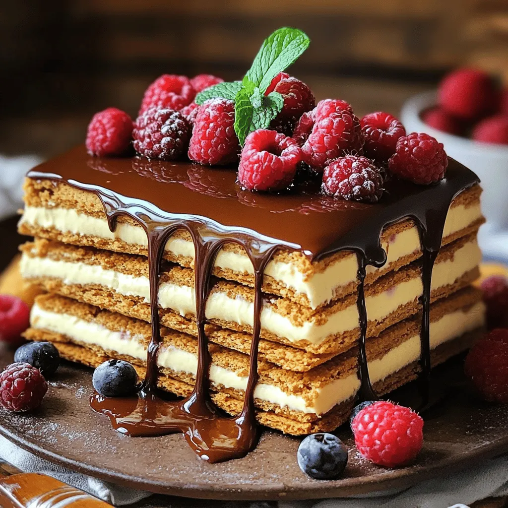 - 2 (3.4 oz) packages instant vanilla pudding mix - 4 cups cold milk - 1 (12 oz) container whipped topping (thawed) - 1 box graham crackers (about 14-16 sheets) - 1 cup semi-sweet chocolate chips - 4 tablespoons unsalted butter - 1 cup powdered sugar - 1 teaspoon vanilla extract - Pinch of salt