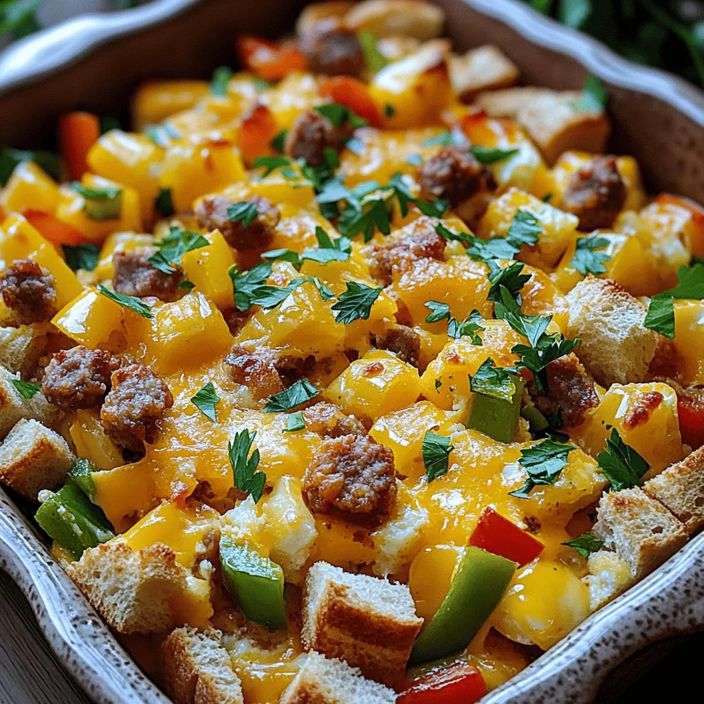 To make this Easy Sausage and Egg Casserole, you need: