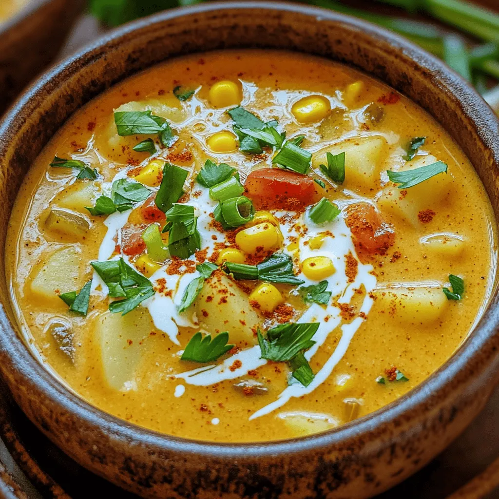 Cajun potato soup is all about fresh and simple ingredients. Here’s what you need: