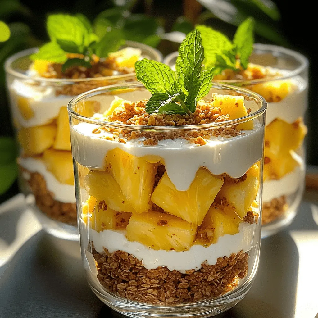 To make Pineapple Paradise Parfait, you need: