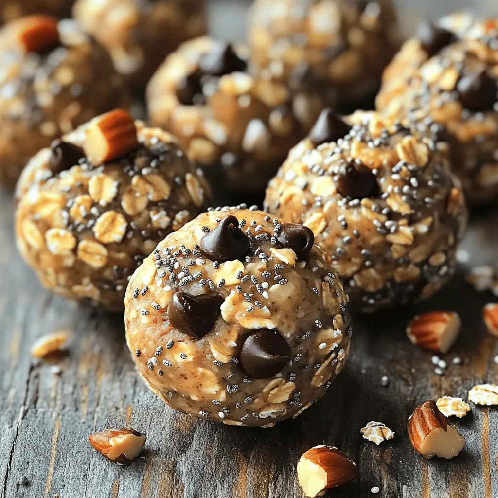 Energy balls are great healthy snack options. They pack a punch of nutrition in each bite. Each ball offers fiber, protein, and healthy fats. These nutrients help you feel full longer. The oats provide whole grains, while nut butter adds protein. Chia seeds boost omega-3 fatty acids.