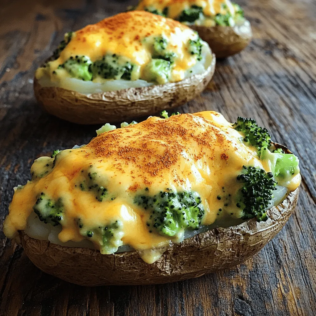 When making broccoli and cheddar twice-baked potatoes, you need fresh and tasty ingredients. Here’s what you’ll need: