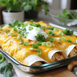 Creamy Chicken Enchiladas Delicious and Easy Meal