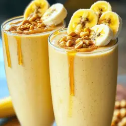 To create the perfect peanut butter banana smoothie, you need a few simple ingredients. Each one adds flavor and nutrition. Here is what you will need: - 2 ripe bananas - 2 tablespoons natural peanut butter - 1 cup almond milk (or any milk of choice) - 1 tablespoon honey (optional, for extra sweetness) - 1/2 teaspoon vanilla extract - 1/4 teaspoon cinnamon - A handful of ice cubes - Chopped peanuts and banana slices for garnish (optional) These ingredients blend together to create a creamy, healthy delight. The ripe bananas give natural sweetness. The peanut butter packs in protein and healthy fats. Almond milk keeps it light and smooth. Honey adds extra sweetness if you like. Vanilla and cinnamon bring warmth and depth to the flavor. Ice cubes make it refreshing. You can top it off with chopped peanuts and banana slices for a nice touch. For a detailed guide on making this smoothie, check out the Full Recipe. - Start by peeling the ripe bananas. - Slice them into smaller pieces for easy blending. - Add the sliced bananas into your blender. - Next, measure and add 2 tablespoons of natural peanut butter. - Pour in 1 cup of almond milk or your favorite milk. - If you want it sweeter, drizzle in 1 tablespoon of honey. - Add 1/2 teaspoon of vanilla extract for extra flavor. - Sprinkle in 1/4 teaspoon of cinnamon for warmth. - Finally, toss in a handful of ice cubes. - Blend everything on high until smooth and creamy. After blending, taste your smoothie. If it's not sweet enough, add more honey. Blend again for a few seconds to mix it well. Pour the creamy smoothie into tall glasses. For a fun touch, garnish with chopped peanuts and banana slices. This adds a nice look and extra crunch. Enjoy your Peanut Butter Banana Smoothie as a tasty snack! For the full recipe, check out the details above. To get a smooth and creamy peanut butter banana smoothie, start with soft bananas. Slice them into pieces and add them to your blender. Place the peanut butter and almond milk on top to help the blending. Blend on high until you see no lumps. If your smoothie is too thick, add a bit more milk and blend again. You can switch out peanut butter for sun butter if you need a nut-free option. Almond milk is great, but any milk works well too. For a creamier texture, you might try coconut milk or oat milk. You can even use yogurt for extra creaminess if you prefer. To make your smoothie taste even better, add a pinch of nutmeg or a scoop of cocoa powder. You can also mix in some chia seeds for extra fiber. If you like a bit of zing, try a splash of fresh orange juice. Just remember, small amounts go a long way! For the full recipe, check out the Peanut Butter Banana Bliss Smoothie. {{image_2}} You can make your smoothie even better by adding protein. Just mix in protein powder or Greek yogurt. This adds creaminess and boosts the protein. It helps you feel full longer. I love using vanilla-flavored protein powder for a sweet touch. Greek yogurt gives a nice tang, too. You can blend a scoop of either into your smoothie for extra goodness. Mixing in other fruits can change the game. You can try berries, like strawberries or blueberries. They add color and sweetness. Pineapple gives a tropical twist. If you want something tart, add a bit of apple or pear. These fruits pair nicely with peanut butter and banana. They bring new flavors and nutrients to your drink. Not a fan of nuts? No problem! You can swap peanut butter for sunflower seed butter. This keeps the creamy texture while being nut-free. Other spreads like soy nut butter work well, too. They add a unique taste and are safe for those with nut allergies. These alternatives let everyone enjoy this smoothie without worry. For the full recipe, check out Peanut Butter Banana Bliss Smoothie. How long does the smoothie last in the fridge? A Peanut Butter Banana Smoothie stays fresh for about 24 hours in the fridge. After that, the texture may change. The smoothie can separate as it sits. Just give it a good shake or stir to mix it again. Want to save some for later? You can freeze your smoothie. Pour it into ice cube trays or freezer-safe bags. It will last for about one month. When you are ready to enjoy it, blend the frozen cubes with a little milk. This gives you a quick and easy treat! What can you do with leftover smoothie? You can use it in pancakes or waffles for a tasty twist. Pour it over oatmeal for a creamy breakfast. You can even use it in smoothies bowls. Simply add some toppings and enjoy a new dish! For the complete recipe, check out the Peanut Butter Banana Bliss Smoothie. To make a Peanut Butter Banana Smoothie vegan, simply choose vegan-friendly ingredients. Use plant-based milk like almond milk, coconut milk, or oat milk. Ensure your peanut butter is natural and contains no added dairy. Skip the honey or replace it with maple syrup for sweetness. Yes, you can use frozen bananas! Frozen bananas add a nice chill and creaminess to your smoothie. They also help thicken the texture. If using frozen bananas, you can skip the ice cubes in the recipe. Just remember to chop them before freezing for easier blending. A Peanut Butter Banana Smoothie offers many health benefits. - Nutrient-rich: Bananas provide potassium and vitamins. - Protein-packed: Peanut butter adds protein, which helps keep you full. - Healthy fats: It includes healthy fats that support brain health. - Energy boost: This smoothie gives you a quick energy boost, perfect for breakfast or a snack. - Digestive support: Bananas have fiber that aids digestion. These benefits make this smoothie a tasty and healthy choice. You can find the full recipe above to enjoy this creamy delight! In this article, we explored how to make a delicious Peanut Butter Banana Smoothie. We covered simple ingredients, easy steps, and helpful tips. You learned how to adjust sweetness and even discovered fun variations for your smoothies. Remember, your smoothie can be personal. Feel free to experiment with flavors or storage options. This way, it fits your taste and needs. Enjoy making this tasty and nutritious drink!