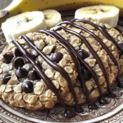 For these tasty Chocolate Chip Banana Oatmeal Cookies, you need a few simple ingredients. Here's what you'll need: - 1 cup rolled oats - 1 ripe banana, mashed - 1/2 cup almond butter (or any nut butter of your choice) - 1/4 cup honey or maple syrup - 1/2 teaspoon vanilla extract - 1/2 teaspoon baking powder - 1/4 teaspoon salt - 1/2 cup dark chocolate chips - 1/4 cup chopped walnuts (optional) Each ingredient plays a key role. The rolled oats give the cookies their chewy texture. The ripe banana adds natural sweetness and moisture. Nut butter adds richness and helps bind the mixture together. You can choose honey or maple syrup, depending on your taste. Vanilla extract enhances the flavor, while baking powder helps them rise. Salt balances the sweetness, and chocolate chips provide that delightful chocolatey taste. Walnuts are optional but add a nice crunch. Using the right ingredients helps you create delicious cookies. You can find the full recipe in the section above. Enjoy baking! - Preheat your oven to 350°F (175°C). - Line a baking sheet with parchment paper. This helps cookies not stick. - In a big bowl, mash one ripe banana. Add 1/2 cup almond butter, 1/4 cup honey, and 1/2 teaspoon vanilla extract. Mix until creamy and smooth. - In another bowl, whisk together 1 cup rolled oats, 1/2 teaspoon baking powder, and 1/4 teaspoon salt. - Whisking helps mix the dry ingredients well. This step is key for even baking. - Gradually add the dry mix to the wet mix. Stir gently until just combined. - Fold in 1/2 cup dark chocolate chips and 1/4 cup walnuts, if you like. - Use a spoon to drop rounded tablespoons of dough on the baking sheet. Space them about 2 inches apart. - Flatten each cookie slightly with the back of the spoon. They will not spread much while baking. - Bake for 10 to 12 minutes. Look for lightly golden edges. - Let them cool on the baking sheet for 5 minutes. Then, move them to a wire rack to cool completely. Follow the Full Recipe for all the details and enjoy your treat! Use a ripe banana for the best flavor. Look for bananas with brown spots. They will add natural sweetness to your cookies. If you don’t have ripe bananas, you can use applesauce. It will add moisture, but the flavor will be different. For chewy cookies, make sure to not overmix the dough. Mix just until combined. If you want soft cookies, try baking them for 10 minutes. They will continue to cook as they cool. If you like them crispy, bake for 12 minutes. You can add different nuts or seeds to change the taste. Chopped pecans or sunflower seeds work great. Adding a pinch of cinnamon or nutmeg can also bring depth to the flavor. These spices make the cookies taste even better! For the full recipe, check out the [Full Recipe]. {{image_2}} You can make a few changes to make these cookies healthier. - Alternative sweeteners: Instead of honey, you can use mashed dates or coconut sugar. Both options add sweetness without refined sugar. - Gluten-free options: To make these cookies gluten-free, swap rolled oats for certified gluten-free oats. This keeps the texture while being safe for gluten-sensitive folks. Get creative with flavors to make these cookies unique. - Adding other fruits: You can mix in dried fruits like cranberries or chopped apples. They add flavor and chewiness. - Incorporating spices: Try adding cinnamon or nutmeg to the dough. A pinch of spice can make a big difference in taste. These cookies can fit various diets with simple swaps. - Vegan adaptations: Replace honey with maple syrup and use a plant-based butter. These changes keep the cookies vegan-friendly. - Nut-free suggestions: If you need a nut-free recipe, use sunflower seed butter instead of nut butter. This keeps the same great taste without nuts. For the complete recipe, check out the Full Recipe. Store your chocolate chip banana oatmeal cookies in an airtight container. This keeps them fresh. You can use a plastic container or a resealable bag. Both work well, but airtight containers are better for long-term storage. Keep the cookies at room temperature for up to a week. If you want them to last longer, refrigerate them. The cold will help keep them fresh for about two weeks. Just remember that refrigeration can change the texture slightly. To freeze your cookies, first let them cool completely. This prevents ice crystals from forming. Place the cookies in a single layer on a baking sheet. Freeze them for about one hour. Then, transfer them to a freezer-safe bag or container. Don’t forget to label with the date! When you want to enjoy a cookie, simply take it out and let it thaw. For the best taste, let it sit at room temperature for about 30 minutes. You can also warm it in the oven for a few minutes. This brings back that fresh-baked flavor. Enjoy your treats whenever you want! For the full recipe, check out the [Full Recipe]. To make your cookies soft, use a ripe banana. The riper the banana, the more moisture it adds. You can also add a bit more almond butter. This extra fat keeps the cookies tender. Bake them just until they are golden. Overbaking will dry them out. Yes, you can. Almond butter works well, but peanut butter is great too. Cashew butter or sunflower seed butter are good choices if you have allergies. Each nut butter gives a different flavor and texture. Choose one you love to make your cookies unique. If you need a different sweetener, try agave syrup or brown sugar. You can use a 1:1 ratio for honey or maple syrup. If you prefer, coconut sugar also works well. Just remember that it may change the color a bit. These cookies stay fresh for about a week. Keep them in an airtight container at room temperature. You can also freeze them for up to three months. Just thaw them at room temperature for the best taste. Enjoy your cookies at their freshest! For the full recipe, check out the Choco-Banana Oatmeal Delight! In this post, we explored how to make delicious banana oatmeal cookies. We covered the key ingredients and provided step-by-step instructions. I shared tips for getting the best texture and flavor. We also discussed variations for different diets and storage practices to keep cookies fresh. These cookies are simple and fun to make. With a few tweaks, you can customize them to your taste. Enjoy the baking process and feel free to experiment!
