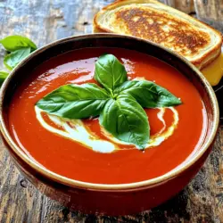 Creamy Tomato Basil Soup Rich and Flavorful Recipe