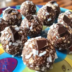 Making Chocolate Coconut Energy Balls is simple and fun. You just need a few key ingredients to create these tasty treats. Here’s what you will need: - 1 cup rolled oats - 1/2 cup natural almond butter (or peanut butter) - 1/4 cup honey or maple syrup - 1/2 cup dark chocolate chips - 1/2 cup unsweetened shredded coconut - 1/4 cup ground flaxseed - 1/2 teaspoon vanilla extract - A pinch of sea salt Each ingredient plays a role in making these energy balls delicious and nutritious. The oats give a chewy base, while the nut butter adds creaminess. Honey or maple syrup brings sweetness, and dark chocolate chips give a rich touch. Shredded coconut adds flavor and texture, while flaxseed packs in healthy fats. Vanilla extract enhances all the flavors, and sea salt balances the sweetness. Feel free to adjust any ingredient to suit your taste. For the full recipe, check out the section above. Now, let’s get ready to whip up some energy balls! 1. In a medium-sized bowl, combine the rolled oats, almond butter, honey, and vanilla extract. Mix them well until they are smooth and fully blended. 2. Next, incorporate the ground flaxseed, shredded coconut, and a pinch of sea salt. Stir until everything is mixed together. The mixture should feel sticky and hold well. 3. Now, gently fold in the dark chocolate chips. Make sure they are evenly distributed throughout the mixture. This will give your energy balls a delicious chocolate flavor. 1. Scoop out a tablespoon of the mixture using your hands. Roll it into a ball. It should be about the size of a golf ball. 2. Place the rolled energy balls on a parchment-lined baking sheet. Make sure they are spaced apart. This will help them firm up without sticking together. 1. Refrigerate the energy balls for at least 30 minutes. This step is important because it helps them firm up nicely. 2. Once they are set, transfer the energy balls to an airtight container. Store them in the fridge for up to a week. Enjoy this tasty energy boost whenever you need a snack! For the full recipe, check out the details above. To get the right texture in your energy balls, start with the almond butter. If it’s too thick, it may not blend well. If needed, add a little warm water to loosen it up. This helps the mixture stick together better. When rolling the balls, aim for one-inch sizes. Use your hands to scoop a tablespoon of the mixture. Wet your hands slightly to prevent sticking. This makes it easier to roll them into smooth balls. Want to kick up the flavor? Try adding spices! A dash of cinnamon or cocoa powder can make a big difference. These spices add warmth and depth to the taste. You can also mix in optional add-ins. Consider using nuts like walnuts or almonds for crunch. Seeds like chia or pumpkin seeds can boost nutrition too. These little tweaks can turn your energy balls into something truly special. For more details and to create your own tasty energy boost, check out the [Full Recipe]. {{image_2}} You can switch the honey or maple syrup in the recipe. Agave syrup works well and adds a light sweetness. Coconut nectar is another great choice. Both are natural and give a unique flavor. Want to change things up? Try adding dried fruits. Cranberries or raisins bring a nice chewiness. They also add extra flavor to your energy balls. You can even swap out dark chocolate for carob chips. This change gives a different taste while keeping it sweet. If you need a nut-free option, use sunflower seed butter instead of almond butter. It has a creamy texture and a mild taste. Tahini is another great choice. It adds a nice, nutty flavor without any nuts. Both options keep your energy balls tasty and safe for nut-free diets. For the full recipe, visit the [Full Recipe] section. Each Chocolate Coconut Energy Ball has about 100 calories. This makes them a great snack when you need a quick boost. You can enjoy them guilt-free, knowing they fit well into a balanced diet. These energy balls have a good mix of macronutrients: - Fats: Around 5 grams - Carbohydrates: About 10 grams - Protein: Roughly 3 grams This balance provides energy and keeps you feeling full. The healthy fats come from almond butter and flaxseed, while carbs fuel your day. These energy balls pack a nutritious punch. Oats provide fiber, which helps digestion. Flaxseed adds omega-3 fatty acids, great for heart health. Dark chocolate contains antioxidants that can boost mood and support brain health. Together, these ingredients make for a tasty and healthy snack. You get energy from carbs, healthy fats, and protein with every bite. For the full recipe, check out [Full Recipe]. Chocolate Coconut Energy Balls last about one week in the fridge. To store them, place them in an airtight container. Keep the container sealed to prevent moisture and odors from affecting the taste. For best flavor, always serve them cold from the fridge. Yes, you can freeze these energy balls. To freeze, arrange the balls on a baking sheet in a single layer. Place the sheet in the freezer for one hour until they firm up. Then, transfer the balls to a freezer-safe bag or container. They will last up to three months. To thaw, take out what you need and leave them at room temperature for about 30 minutes. Yes, this recipe is vegan-friendly! You can use maple syrup instead of honey. All other ingredients, like oats and coconut, are plant-based. This means you can enjoy them without any animal products. If you want options other than almond butter, you can use peanut butter or sunflower seed butter. Both options work well in this recipe. They provide similar textures and flavors. You can also try cashew butter for a creamy twist. These chocolate coconut energy balls are simple and fun to make. You mix oats, nut butter, sweeteners, and chocolate to create a tasty treat. The steps are easy: blend, roll, chill, and store. You can also adjust flavors, add extras, or make nut-free versions for variety. Overall, these energy balls offer nutrition and flavor. They are quick snacks full of goodness. Enjoy them as part of a healthy diet. You'll find them delicious and satisfying!