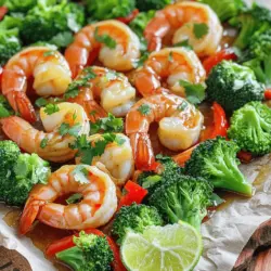 Sheet Pan Honey-Lime Shrimp & Broccoli Delight