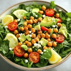 Crispy Chickpea Power Salad Fresh and Flavorful Meal