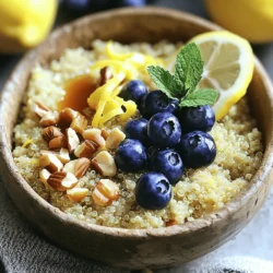 Lemon Blueberry Breakfast Quinoa Energizing Delight
