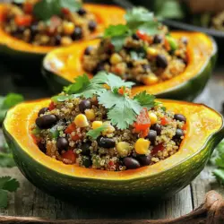 46. Vegan Stuffed Acorn Squash Delicious and Nutritious