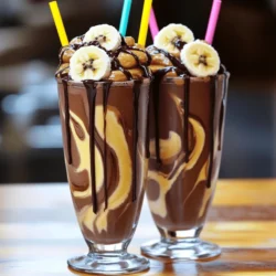 - Frozen Bananas: Use 2 ripe bananas. Ripe bananas are sweeter and creamier. Peel and slice them, then freeze them. This gives your shake a thick and smooth texture. - Peanut Butter: Choose 2 tablespoons of creamy peanut butter. Creamy mixes well and makes the shake smooth. Chunky adds texture, but it may not blend as well. - Milk Options: Use 1 cup of unsweetened almond milk. This keeps the shake light and healthy. You can also use dairy milk or oat milk if you prefer. - Additional Flavor Enhancers: - 2 tablespoons cacao powder adds a rich chocolate taste. - 1 tablespoon honey or maple syrup can sweeten the shake. Add it if you like it sweeter. - 1/2 teaspoon vanilla extract gives a nice depth of flavor. - A pinch of sea salt balances the sweetness. - 1/4 cup ice cubes makes the shake thicker. This is optional, but I recommend it for a cold treat. You can find the complete recipe with all the steps in the Full Recipe section. These ingredients come together to create a delicious shake that is both healthy and satisfying. - Combining Ingredients: Start with your blender ready. Add the frozen bananas, creamy peanut butter, and almond milk. Next, sprinkle in the cacao powder, honey or maple syrup, vanilla extract, and a pinch of sea salt. This mix gives your shake a rich taste. - Blending Process: Blend on high speed. Watch for chunks. When smooth, stop and scrape down the sides. This step ensures everything blends well. Blend until your shake looks creamy and uniform. - Adjusting Consistency: For a thicker shake, toss in the ice cubes. Blend again until smooth. If you want it thinner, blend longer without ice. Taste your shake. Adjust sweetness by adding more honey or syrup if needed. Enjoy your delicious treat! Don’t forget to check the Full Recipe for more details. Sweetness Level: You can adjust the sweetness of your shake based on your taste. If you like it sweeter, add more honey or maple syrup. Start with one tablespoon and blend. Taste it. Add more if needed. You control the flavor! Ingredient Substitutions: If you want a different taste, try sunbutter or almond butter instead of peanut butter. For sweeteners, agave nectar or stevia work great too. These swaps keep the shake enjoyable while meeting dietary needs. Blending Techniques: To get a smooth shake, use the blender properly. Blend on high speed until creamy. Stop and scrape the sides with a spatula. This helps mix well. If your blender has a pulse setting, use it. It breaks down lumps and gives you a better texture. For the complete recipe, check out the Full Recipe section! {{image_2}} You can change the taste of your shake with a few simple tweaks. Try a chocolate mint banana shake by adding mint extract or fresh mint leaves. This adds a cool twist that tastes refreshing. Just a little mint goes a long way. Another fun option is a protein-packed version. Add protein powder to give your shake a boost. This is perfect for a quick breakfast or post-workout snack. You can choose your favorite flavor of protein powder to match your taste. If you need nut-free options, don’t worry! You can easily swap peanut butter for seed butters. Sunflower seed butter works great and gives a nice, nutty flavor. It’s a safe choice for schools and gatherings. Always check the labels to ensure they meet your needs. These simple variations keep your chocolate peanut butter banana shake exciting. You can mix and match to find your favorite version. For the full recipe, refer to the earlier section. To store leftover shakes, use a glass or plastic container with a tight lid. It keeps the shake fresh for about 1-2 days in the fridge. Make sure to leave some space at the top. This allows for any expansion. If you want to freeze the shake, pour it into ice cube trays or freezer-safe bags. Freeze in small portions for easy use later. To reheat, let it thaw in the fridge overnight. Then, blend again to restore smoothness. To maintain freshness, avoid letting the shake sit too long. Shakes may separate over time. Give it a good shake or stir before drinking. If you see clumps, blend it again for a creamy texture. For full details on making this shake, check the Full Recipe. Can I use fresh bananas instead of frozen? Yes, you can. Fresh bananas will work, but they won't give the same thick texture. Frozen bananas add creaminess and chill the shake. If you use fresh ones, add ice to keep it cold. How long does the chocolate peanut butter banana shake last in the fridge? The shake lasts about one day in the fridge. After that, it may start to separate or lose flavor. Give it a good shake before drinking if you store it. Can this shake be made ahead of time? You can make this shake ahead of time, but it’s best to drink it fresh. If you make it early, store it in an airtight container in the fridge. Just remember, the texture may change. What type of blender is best for making smoothies? A high-speed blender works best for smoothies. It blends everything smoothly and quickly. If you have a regular blender, it can still work. Just blend a bit longer and scrape the sides often. For the complete recipe, check out the Full Recipe section. In this article, I covered how to make a delicious chocolate peanut butter banana shake. We discussed the key ingredients, including frozen bananas and peanut butter types. I shared step-by-step instructions for blending to perfection and offered tips to enhance flavor based on your taste. I also explored fun variations to keep it exciting. As you make this shake, remember to experiment and find what you love. Enjoy your tasty creation and share it with friends!
