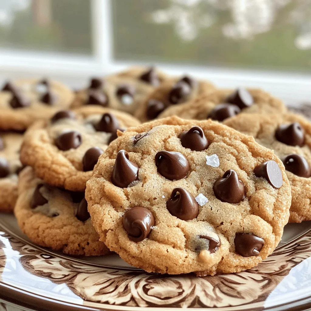 To make the best classic chocolate chip cookies, you will need: - 1 cup unsalted butter, softened - 3/4 cup brown sugar, packed - 3/4 cup granulated sugar - 1 teaspoon vanilla extract - 2 large eggs - 2 1/4 cups all-purpose flour - 1 teaspoon baking soda - 1/2 teaspoon salt - 2 cups semi-sweet chocolate chips - 1/2 cup chopped walnuts (optional) - Unsalted Butter: This adds richness and flavor. Softened butter mixes well with sugars. - Brown Sugar: It gives moisture and a slight chewiness. The molasses in brown sugar adds depth. - Granulated Sugar: This helps cookies spread and gives a crisp edge. - Vanilla Extract: It brings a warm, sweet flavor that enhances the chocolate. - Eggs: They bind the dough and add moisture. They also help cookies rise. - All-Purpose Flour: This forms the base of the dough. It provides structure. - Baking Soda: It is a leavening agent that helps cookies puff up slightly. - Salt: A small amount boosts flavor and balances the sweetness. - Chocolate Chips: These are the stars of the cookies! Semi-sweet gives a nice balance. - Walnuts: Optional, but they add a nice crunch and flavor. - Butter: You can use margarine, but it may change texture. - Brown Sugar: Light or dark brown sugar works. You can also use coconut sugar for a different taste. - Flour: For gluten-free options, use almond or oat flour. - Chocolate Chips: Try dark chocolate or white chocolate for a twist. - Eggs: Use flaxseed meal mixed with water as a vegan substitute. These ingredients come together to create a delightful cookie experience. For the full recipe, refer to the recipe section above. To start, gather your ingredients. You will need: - 1 cup unsalted butter, softened - 3/4 cup brown sugar, packed - 3/4 cup granulated sugar - 1 teaspoon vanilla extract - 2 large eggs - 2 1/4 cups all-purpose flour - 1 teaspoon baking soda - 1/2 teaspoon salt - 2 cups semi-sweet chocolate chips - 1/2 cup chopped walnuts (optional) First, preheat your oven to 375°F (190°C). Line a baking sheet with parchment paper. In a large bowl, cream the softened butter, brown sugar, and granulated sugar. Mix until this mixture is light and fluffy. Next, add the vanilla extract and eggs, one at a time. Make sure to mix well after adding each egg. In another bowl, combine the flour, baking soda, and salt. Gradually add this dry mix to your wet ingredients. Stir until just combined. Be careful not to overmix. Now, fold in the chocolate chips and walnuts if you like. Drop rounded tablespoons of dough onto your prepared baking sheet. Space them about 2 inches apart. Bake in your preheated oven for 9 to 11 minutes. You want the edges to be golden brown, but the centers should stay a bit soft. After baking, remove the cookies from the oven. Let them cool on the baking sheet for 5 minutes. Then, transfer them to a wire rack to cool completely. For a special touch, serve the cookies warm on a nice plate. A sprinkle of sea salt adds extra flavor. Enjoy your cookies with a glass of cold milk! For the full recipe, check the earlier section. To get the best cookies, focus on the butter. Use softened butter, not melted. This helps create air pockets that make cookies light. Mix the butter and sugars until fluffy. This step is key for texture. Don't overmix the dough after adding flour. Stir just until combined. This keeps your cookies soft and chewy. To keep cookies fresh, store them in an airtight container. Use parchment paper between layers to prevent sticking. You can also freeze them for later. Just wrap cookies well in plastic wrap, then place them in a freezer bag. They will stay good for about three months. When you want one, let it thaw at room temperature. One common mistake is using cold butter. Cold butter makes the dough dense and hard. Another mistake is overbaking. Check your cookies at the lower end of the baking time. They should be golden at the edges, but soft in the center. Lastly, don’t skip the salt. It enhances the chocolate flavor and balances sweetness. {{image_2}} You can play with chocolate types in your cookies. Instead of semi-sweet chocolate chips, try using dark or milk chocolate. Each type brings its own flavor. You can even mix them for a fun twist. White chocolate chips add a sweet touch. You might also try using chocolate chunks for a more rustic feel. If you want gluten-free cookies, swap the all-purpose flour for almond or coconut flour. These flours work well but may change the texture. For vegan options, replace butter with coconut oil and use flax eggs instead of regular eggs. Just mix one tablespoon of flaxseed meal with three tablespoons of water. Let it sit to thicken before adding. To add depth, use spices like cinnamon or nutmeg. A pinch of sea salt brightens the flavor too. You can also add extracts like almond or hazelnut for a unique twist. If you love caramel, fold in some caramel bits with the chocolate chips. Each change makes your cookies special. For more details, check the Full Recipe for exact measurements and instructions. To keep your chocolate chip cookies fresh, store them in a tight container. Use a cookie jar or a plastic bag. Make sure they cool completely before packing. This step prevents moisture. You can add a slice of bread to keep cookies soft. The bread absorbs extra moisture and helps keep them chewy. Freezing cookies is easy and great for later. First, let the cookies cool. Then, place them in a single layer on a baking sheet. Freeze them for about one hour. Once frozen, transfer them to a freezer bag. Remove as much air as possible before sealing. You can freeze the dough too! Just scoop it into balls, freeze them first, then store in a bag. When stored right, cookies last about one week at room temperature. In the fridge, they can stay fresh for up to two weeks. Frozen cookies keep well for about three months. Always check for any signs of spoilage before enjoying. If they look or smell off, it's best to toss them. Chewy cookies come from using brown sugar. Brown sugar has more moisture than white sugar. This adds softness and makes them chewy. The right baking time is key too. Bake until the edges are golden, but keep the center soft for that perfect bite. Using cold butter isn't best for this recipe. Cold butter won’t mix well with sugars. It leads to a dense cookie. Softened butter blends easily, making the dough light. For best results, let your butter sit out for about 30 minutes. To stop cookies from spreading, chill your dough before baking. A cold dough reduces melting in the oven. You can also add a bit more flour. This helps hold the shape. Lastly, ensure your baking sheet is not too warm. If your dough is sticky, add more flour, a tablespoon at a time. Mix well after each addition. Avoid overmixing to keep the cookies tender. You can also chill the dough for about 30 minutes to make it easier to handle. Ovens vary, so keep an eye on your cookies. Start checking a few minutes early. If your oven runs hot, reduce the time slightly. For a cooler oven, you may need a few extra minutes. Look for golden edges and soft centers. You can find the full recipe for these delightful cookies in the earlier section. It includes all the steps and tips to make them perfect! We've covered the key ingredients, steps, and tips for baking cookies. You'll now know how to achieve perfect texture and avoid common mistakes. Variations and dietary options give you choices to suit your taste. Proper storage keeps your cookies fresh and tasty. Remember, baking is fun and allows for creativity. Enjoy making these treats and share them with others. Happy baking!