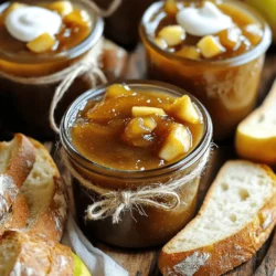 - Apples: Use 6 medium apples, like Honeycrisp or Granny Smith. Peel, core, and dice them. - Sweeteners: Add 1 cup of brown sugar and 1/2 cup of granulated sugar. - Flavorings: Include 1 teaspoon of ground cinnamon, 1/4 teaspoon of ground nutmeg, 1/4 teaspoon of ground cloves, and 1/2 teaspoon of salt. - Additional ingredients: Use 1/2 cup of unsalted butter, cut into pieces, 1 teaspoon of vanilla extract, and 1 teaspoon of lemon juice. - Optional additions: Drizzle with 1/2 cup of heavy cream for a rich touch. Gathering these ingredients makes the base for your salted caramel apple butter. The blend of sweet apples and rich spices will create a warm and cozy flavor. The unsalted butter adds creaminess, while the lemon juice brightens the taste. Don't forget the optional heavy cream for drizzling; it adds a lovely finish to your dish. To start, you need 6 medium apples. I like using Honeycrisp or Granny Smith. First, peel the apples. Then, remove the core and dice them into small pieces. This helps the apples cook evenly. Next, grab your slow cooker. Add the diced apples, 1 cup of brown sugar, and 1/2 cup of granulated sugar. Toss in 1/2 cup of unsalted butter, cut into pieces. Now, add some spices! Sprinkle in 1 teaspoon of ground cinnamon, 1/4 teaspoon of nutmeg, and 1/4 teaspoon of cloves. Don’t forget to add 1 teaspoon of vanilla extract, 1 teaspoon of lemon juice, and 1/2 teaspoon of salt. Mix all the ingredients well. Make sure everything is combined. This step is key for great flavor. Now, it’s time to set your slow cooker. Cook on low for 6 to 8 hours. The apples should become very soft. Stir occasionally if you can. Covering the slow cooker is important. It keeps the heat in and helps the apples cook down nicely. When the cooking time is up, it’s time to puree your mixture. You can use an immersion blender right in the slow cooker. If you don’t have one, carefully transfer the mix to a blender in batches. Blend until smooth. Taste the apple butter. Adjust the sweetness or spices to your liking. If you want it sweeter, add more sugar. If you prefer a thicker texture, leave the lid off and cook for another hour. Once it’s ready, let it cool down. After cooling, transfer your apple butter to sterilized jars. Seal them well and store in the fridge. To make your slow cooker salted caramel apple butter shine, balance sweetness with spices. The mix of brown sugar and granulated sugar gives a deep sweetness. Ground cinnamon, nutmeg, and cloves add warmth and zest. Adjust spices to your taste. If you want more depth, try adding a splash of bourbon or maple syrup. You can also enhance the flavor with fresh ginger or allspice. These small tweaks can create a unique twist. The texture of your apple butter matters. For a thicker spread, cook it longer with the lid off. This lets moisture escape and thickens the mix. If it’s too thick, add a bit of water and stir. When blending, an immersion blender is best. It gives you control over how smooth or chunky you want it. If you use a regular blender, be careful. Hot mixtures can splash. Serving your apple butter can be fun and creative. Use small jars tied with twine. It looks cute and makes great gifts. You can also serve it in a bowl with a drizzle of heavy cream on top. Pair your apple butter with fresh bread, crackers, or even cheese. It goes well as a topping on pancakes or waffles. You can even add it to yogurt for a tasty breakfast! {{image_2}} You can use many kinds of apples for your apple butter. Honeycrisp, Granny Smith, or Fuji work well. Each type gives a different taste. Honeycrisp adds sweetness, while Granny Smith gives a nice tartness. You can mix different apples too, for a unique flavor. Spices can change your apple butter. Besides cinnamon, try ginger or cardamom. A little allspice can add warmth. You can even experiment with chili powder for a kick. Each spice offers a new twist and makes it fun to create your version. If you want a dairy-free option, use coconut oil or vegan butter. These alternatives work well and keep the flavor rich. You can still enjoy creamy apple butter without dairy. For sugar substitutes, consider using maple syrup or honey. These sweeteners add a nice flavor and can fit into various diets. Just remember to adjust the amount, as they can be sweeter than regular sugar. Fall spices can make your apple butter festive. Add nutmeg, cloves, and even pumpkin spice for a seasonal touch. These spices bring warmth that feels cozy and perfect for cooler days. During the holidays, consider adding cranberries or pears. They add a pop of color and flavor. You can also stir in some toasted nuts for crunch. These festive variations make your apple butter a great gift or treat for gatherings. To keep your apple butter fresh, use glass jars or plastic containers. Glass jars are great for long-term storage. Make sure the containers are clean and dry before using them. After filling, seal the jars tightly. This keeps air out and helps prevent spoilage. In the fridge, your apple butter lasts about two weeks. It can stay fresh for longer if you freeze it. For long-term storage, pour the apple butter into freezer-safe jars. Leave some space at the top, as it will expand when frozen. You can freeze it for up to six months. When you want to enjoy your apple butter again, warming it up is easy. You can use a microwave or a small pot on the stove. If using a microwave, heat it in short bursts. Stir in between to avoid hot spots. On the stove, warm it over low heat, stirring often. This keeps it smooth and tasty. Yes, you can! If you don’t have a slow cooker, you can use a pot on the stove. Just add the apples, sugars, and other ingredients to the pot. Cook on low heat, stirring often. This method takes about 1 to 2 hours. Keep an eye on it to make sure it doesn’t stick. You’ll know the apple butter is ready when the apples are very soft. They should break down easily when you stir. If you can’t stir easily, let it cook longer. The mixture should look thick and smooth. Apple butter is great on toast or biscuits. You can spread it on pancakes or waffles. It also works well in recipes like muffins or cakes. Try mixing it into yogurt or oatmeal for added flavor. You can even use it as a glaze for meats! In this blog post, we explored how to make delicious apple butter from scratch. You learned about key ingredients, from apples to sweeteners, and how to prepare them step by step. I shared tips for perfect flavor, consistency, and creative ways to serve apple butter. You also discovered variations and storage methods to keep your apple butter fresh. Remember, this tasty spread can add flavor to many dishes. Now it's time to enjoy the fruits of your labor and share your homemade treat with family and friends.