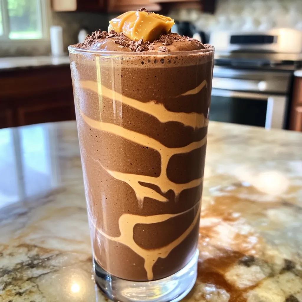- 1 cup unsweetened almond milk - 1 medium frozen banana - 1 scoop chocolate protein powder - 1 tablespoon unsweetened cocoa powder - 1 tablespoon instant coffee granules - 1 tablespoon almond butter - 1 teaspoon honey or maple syrup (optional) - Ice cubes (optional for thickness) - Almond Milk: This milk is low in calories and rich in vitamin E. It keeps the smoothie light yet creamy. - Frozen Bananas: They add natural sweetness and make the smoothie thick. They also provide potassium, which is great for you. - Protein Powder: This ingredient boosts the protein content, helping you feel full longer. It supports muscle growth and repair, making it ideal for active people. Using these ingredients makes your high-protein mocha smoothie not just tasty but also nutritious. Each one plays an important role in ensuring you enjoy a delicious and healthy drink. To make your High-Protein Mocha Smoothie, start by gathering your ingredients. You will need: - 1 cup unsweetened almond milk (or your choice of milk) - 1 medium banana, frozen - 1 scoop chocolate protein powder - 1 tablespoon unsweetened cocoa powder - 1 tablespoon instant coffee granules - 1 tablespoon almond butter (or any nut butter) Next, place all these ingredients into your blender. Blend on high speed until everything is smooth and creamy. If you notice any lumps, stop and scrape down the sides of the blender. This ensures that all ingredients mix well together. A smooth texture makes your smoothie enjoyable. If you want your smoothie thicker, add a handful of ice cubes. Blend again until it reaches your desired thickness. For sweetness, taste your smoothie after blending. If you want it sweeter, add 1 teaspoon of honey or maple syrup. Blend briefly once more to mix in the sweetness. This step is where you can make the smoothie your own! Pour your finished smoothie into a tall glass. You can garnish it with a sprinkle of cocoa powder or a few coffee beans on top for a nice touch. Enjoy your smoothie right away for the best flavor. This drink is perfect for breakfast or a snack anytime. The rich mocha flavor will delight your taste buds! To get a smooth texture, use a powerful blender. I suggest blending on high speed. If you notice chunks, stop and scrape the sides. This helps mix all the ingredients well. Common mistakes include not using frozen bananas. They add creaminess. Also, avoid adding too much liquid at once. Start with a cup and adjust as needed. You can add extra ingredients for more flavor and health. Consider adding spinach for greens or chia seeds for fiber. A dash of cinnamon can also enhance the taste. If you like it sweeter, use more honey or maple syrup. You can also try flavored protein powders. They can give your smoothie a unique twist. For the best smoothies, a high-speed blender is key. Brands like Vitamix or Ninja work great. They blend everything smoothly and quickly. When storing leftovers, use airtight containers. Glass jars are perfect for this. They keep the smoothie fresh and easy to grab. {{image_2}} You can switch almond milk with other types of milk. Try oat milk or soy milk for a change. If you need it nut-free, use coconut milk. For protein powder, you can use whey, pea, or rice protein. Each type adds a unique flavor and texture. Want to spice things up? Add a pinch of cinnamon or a drop of vanilla extract. These flavors blend well with chocolate and coffee. You can also mix in fruits or veggies. Spinach or kale boosts nutrition without changing the taste much. Berries or mango will add sweetness. If you're vegan, use plant-based milk and protein powder. Almond butter is usually fine, but check labels for dairy. For low-carb or keto diets, skip the banana. Use avocado instead for creaminess. You can also replace honey with a keto-friendly sweetener. Enjoy the smooth and rich taste while staying on track! To keep your smoothie fresh, pour it into a clean jar. Seal the jar tightly and store it in the fridge. Use it within two days for the best taste. If you want to save it for longer, you can freeze portions. Pour the leftover smoothie into ice cube trays. Once frozen, transfer the cubes into a freezer bag. This way, you can enjoy your smoothie later. In the fridge, the high-protein mocha smoothie lasts about two days. After that, the taste and texture change. Look for signs of spoilage, like a sour smell or separation. If it smells off or looks strange, it's best to toss it out. You can get creative with leftover smoothie. Try adding it to your oatmeal for a tasty breakfast. You can also blend it into pancake batter for a fun twist. Another idea is to use it in a smoothie bowl. Top it with fruits, nuts, or granola for a delicious snack. These options let you enjoy more of your tasty smoothie! A high-protein mocha smoothie has about 300-400 calories. The exact count varies based on the milk and protein powder used. Each ingredient adds its own calories. For example, almond milk is lower in calories than whole milk. You can check labels to know the exact numbers. Yes, you can make this smoothie ahead of time. However, it tastes best when fresh. If you store it, use an airtight container. Keep it in the fridge for up to 24 hours. Shake it well before drinking to mix the ingredients. A mocha smoothie offers many health benefits. It gives you protein, which helps build muscles. The cocoa powder is rich in antioxidants. Antioxidants help fight free radicals in your body. The banana adds fiber, which aids digestion. Plus, the instant coffee can boost your energy and mood. Yes, you can substitute protein powder with other sources. Greek yogurt or cottage cheese works well. You can also use nut butter for protein. Just remember that these options may change the smoothie’s texture and flavor. This smoothie can fit into a weight loss plan. It contains protein, which keeps you full. The healthy fats from almond butter also help. Use unsweetened ingredients to keep calories low. Pair it with a balanced diet for the best results. This article covered how to make a delicious high-protein mocha smoothie. We explored essential ingredients, their benefits, and step-by-step instructions. I shared tips for perfecting your blend and suggested fun variations. Enjoying this smoothie can boost your health and satisfy your taste buds. It fits well into many diets too. Give it a try and make it your own!