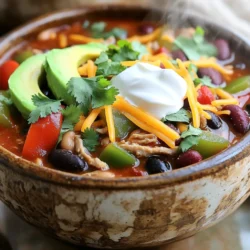 - 1 pound ground turkey - 1 can (15 oz) black beans, drained and rinsed - 1 can (15 oz) kidney beans, drained and rinsed - 1 can (28 oz) diced tomatoes, with juice Ground turkey gives this chili a lean protein boost. I love using canned beans because they save time. Black beans and kidney beans add texture and flavor. Diced tomatoes bring moisture and a rich taste. - 1 onion, finely chopped - 2 cloves garlic, minced - 1 bell pepper (red or green), diced - 2 tablespoons chili powder - 1 teaspoon cumin - 1 teaspoon smoked paprika - 1 teaspoon dried oregano Onions and garlic create a solid base. They add great flavor when sautéed. I like using bell peppers for sweetness and crunch. The spices—chili powder, cumin, smoked paprika, and oregano—blend perfectly for warmth and depth. - Chopped cilantro - Avocado, shredded cheese, and sour cream Toppings make the meal fun and fancy. Chopped cilantro gives a fresh taste. Creamy avocado and shredded cheese add richness. A dollop of sour cream brings it all together, making every bite delightful. Sautéing onion and garlic Start by heating olive oil in a skillet over medium heat. Add finely chopped onion and minced garlic. Sauté them until they smell good and the onion turns translucent, which takes about 3-4 minutes. Browning the turkey Next, add 1 pound of ground turkey to the skillet. Use a spoon to break it apart. Cook it until it's brown and no longer pink, which takes around 5-7 minutes. This step adds great flavor to your chili. Transferring to the slow cooker Once the turkey is browned, transfer it to your slow cooker. This keeps all those tasty juices and flavors in one pot. Adding all ingredients Now, add the following ingredients to the slow cooker: - 1 can (28 oz) diced tomatoes with juice - 1 can (15 oz) black beans, drained and rinsed - 1 can (15 oz) kidney beans, drained and rinsed - 1 diced bell pepper (red or green) - 1 to 2 cups corn (fresh, frozen, or canned) - 2 tablespoons chili powder - 1 teaspoon cumin - 1 teaspoon smoked paprika - 1 teaspoon dried oregano - Salt and pepper to taste Stir everything together until well mixed. Low vs high cooking settings Cover the slow cooker. You can cook your chili on low for 6-8 hours or on high for 3-4 hours. Both options work well, but low will deepen the flavors. Checking for doneness After the cooking time, check if the chili is bubbly and thick. Give it a taste and adjust the seasonings if needed. Enjoy the rich flavors you’ve created! To make your turkey chili shine, focus on adjusting seasonings. Start with two tablespoons of chili powder. Taste and add more if you want more warmth. Cumin and smoked paprika add depth, so use them wisely. If you find your chili too spicy, add a bit of sugar or honey to balance it out. Balancing heat levels is key. If you like heat, consider adding diced jalapeños. For a milder taste, skip these. You can also use less chili powder for a gentler flavor. Prepping ingredients in advance saves time. Chop the onion and garlic the night before. Store them in the fridge to keep them fresh. You can even brown the turkey ahead of time. Just reheat it before adding to the slow cooker. Using frozen vegetables is another great tip. Frozen corn or bell peppers work well. They save you time and still taste great. Just toss them in frozen. They’ll cook perfectly in the slow cooker. Get creative with serving ideas! Serve your chili in bowls topped with fresh cilantro. Diced avocado adds creaminess. Shredded cheese and a dollop of sour cream make it extra special. For side dish recommendations, consider serving with cornbread. It’s a classic combo! You could also serve tortilla chips for crunch. They add a nice texture contrast to your hearty chili. {{image_2}} You can change the meat in this chili. Ground beef or chicken works well. Both add great flavor. You can also swap the beans. Try using pinto beans or chickpeas for a twist. Mixing different beans adds color and texture. Want some heat? Add jalapeños or hot sauce. This will make your chili spicy and fun. You can also change the spices. Try adding cayenne pepper or coriander. These spices can give your chili a new taste. Experiment and find what you like best. If you need gluten-free options, this recipe is easy to adjust. All the ingredients listed are naturally gluten-free. Just check the canned goods for gluten-free labels. For a vegetarian version, skip the ground turkey. You can use lentils or more beans instead. This still keeps your chili hearty and filling. To store leftovers, let the chili cool first. Transfer it to an airtight container. This keeps it fresh and tasty. Place it in the fridge. Enjoy it within three to four days. When you’re ready to eat, reheat the chili on the stove or in the microwave. Stir it well to warm evenly. You can freeze portions for later use. Divide the chili into smaller containers. This makes it easy to thaw just what you need. Use freezer-safe bags or containers. Label them with the date. Chili can last up to three months in the freezer. To thaw, move it to the fridge overnight. Reheat in the microwave or on the stove until hot. How long does slow cooker turkey chili last? In the fridge, it lasts three to four days. In the freezer, it can last up to three months. Always check for signs of spoilage. If it smells off or looks strange, throw it away. Enjoy your chili while it’s fresh for the best taste! Yes, you can make this chili ahead. To store, let it cool first. Place it in an airtight container. You can keep it in the fridge for up to three days. For longer storage, freeze it in portions. Just remember to label the container with the date. When you are ready to enjoy it, thaw it overnight in the fridge. The chili can be mild or spicy, depending on your taste. The base recipe is not very hot. If you want more heat, you can add jalapeños or hot sauce. For a milder version, skip the spicy toppings. Always taste as you go. Adjust the spice to fit your family's preferences. Yes, you can cook this chili on the stove. Start by sautéing the onion and garlic in a pot. Then, brown the turkey as you would in the slow cooker. After that, add all other ingredients to the pot. Simmer on low heat for about 30-40 minutes. Stir often to avoid sticking. This method is faster but just as tasty! You've learned how to make slow cooker turkey chili with easy steps. We covered the key ingredients, like ground turkey and beans. You now know how to prep and cook the chili for the best taste. Don't forget to try variations and toppings for extra flavor. With these tips, your meals will be great. Enjoy making and sharing this chili with others!