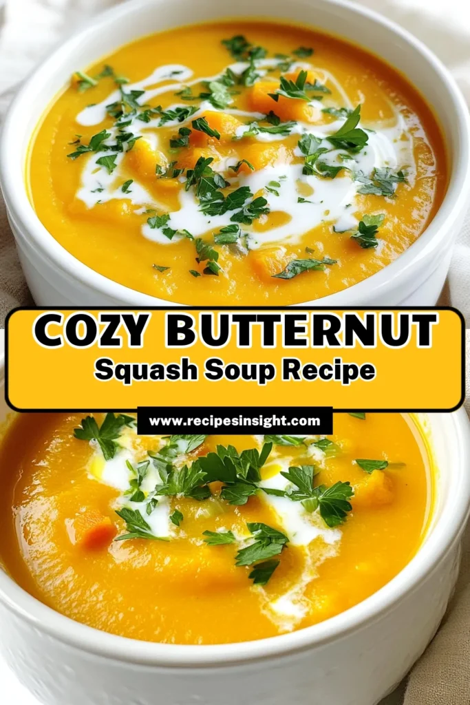 Cozy up with this delicious slow cooker butternut squash soup that's perfect for chilly days! Packed with flavors from garlic, cumin, and ginger, this creamy soup is not only easy to make but also healthy and comforting. With just a few simple ingredients, you can create a warm dish that serves six. Click through to discover the full recipe and bring the taste of autumn to your table! #ButternutSquashSoup #SlowCookerRecipes #HealthyEating #FallRecipes