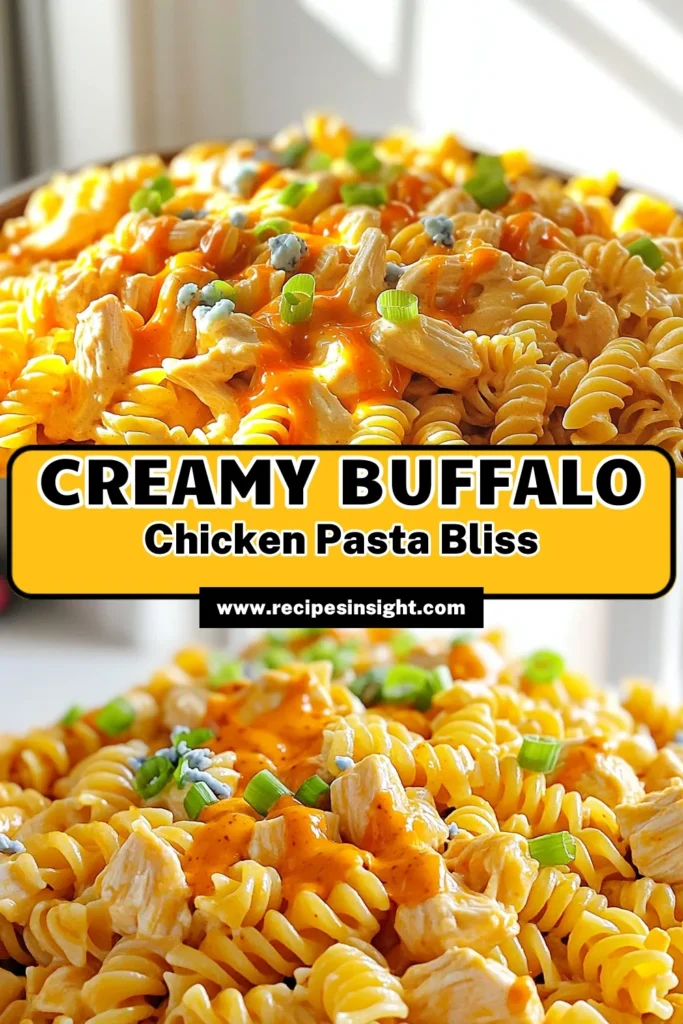 Dive into the delicious world of One Pot Creamy Buffalo Chicken Pasta! This easy recipe combines tender chicken, rotini pasta, and a creamy buffalo sauce for a mouthwatering meal perfect for any night. Ready in just 30 minutes, it's packed with flavor and minimal cleanup. Click through to explore the full recipe and make this spicy, cheesy dish your new favorite! #OnePotPasta #BuffaloChicken #EasyRecipes #DinnerIdeas